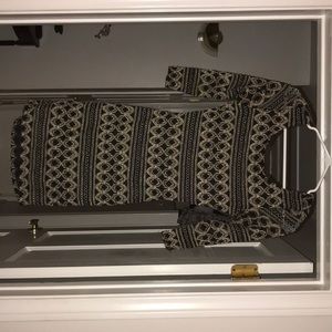 Black and gold cocktail dress